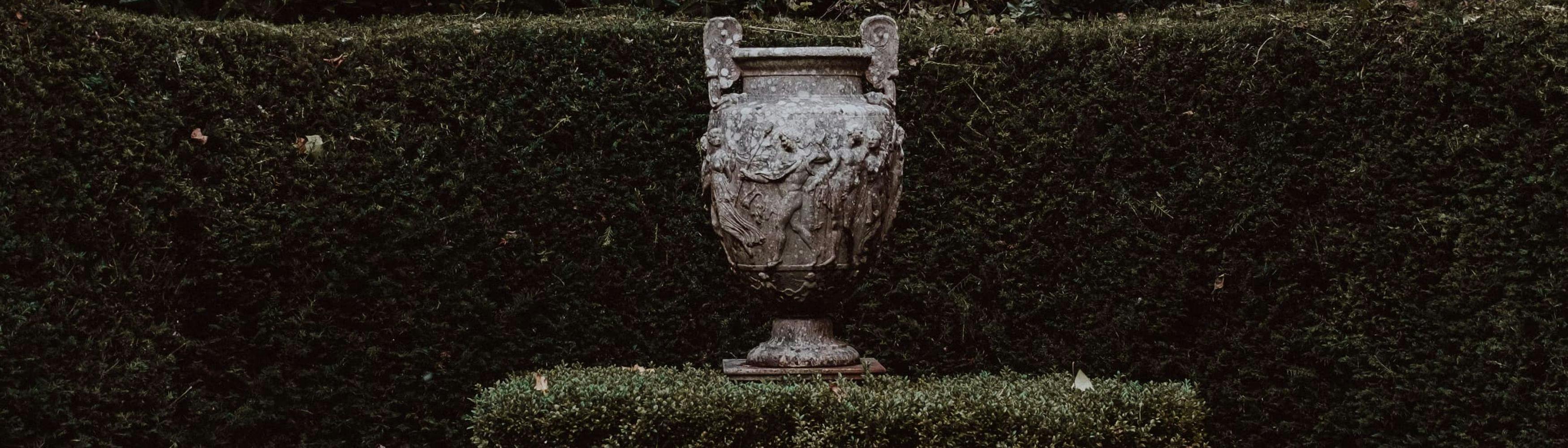 Cover image from Garden with the Stone Garden Urns